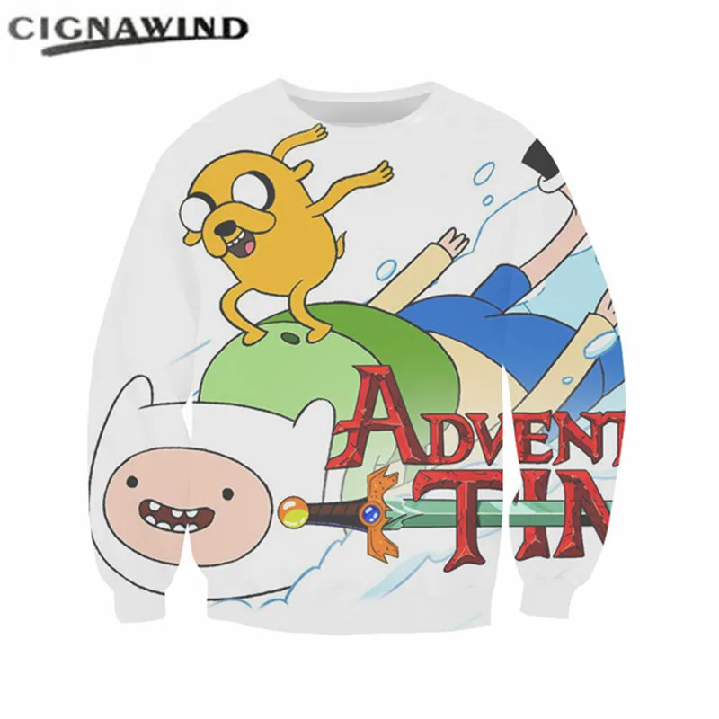 Классический мультфильм Приключения серии времени 3D печать ЛЮБИМЫЕ толстовки