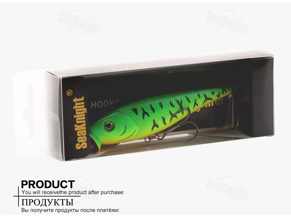 SeaKnight SK029 Popper Wobbler Fishing Lure 1PC 95mm 14.5g 2 Hooks Floating Artificial Bait Topwater Fishing Tackle