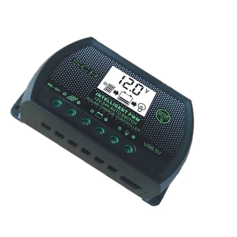 LCD Солнечный контроллер зарядки аккумулятора 12V24V30A солнечной уличной лампы