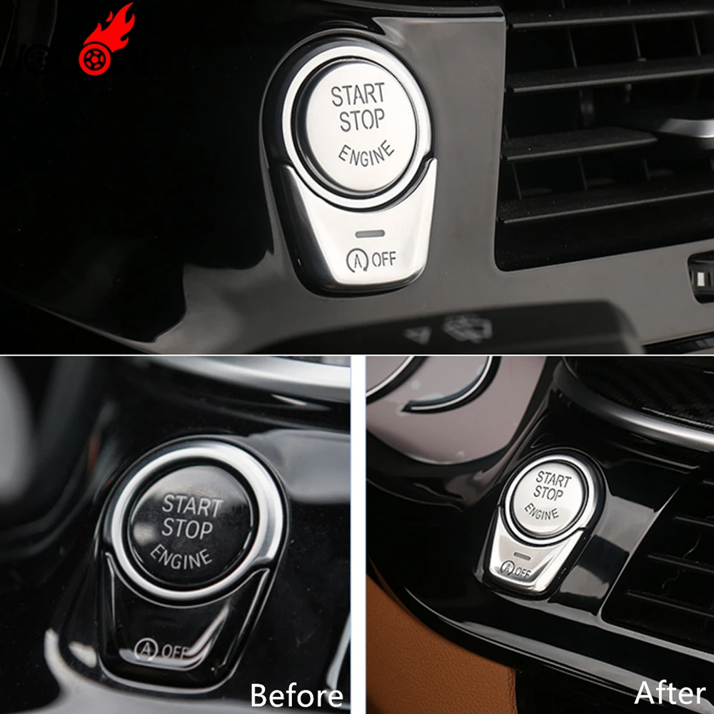 Серебряный для BMW 5 серии G30 2017 2018 автомобильный Стайлинг старт стоп двигатель