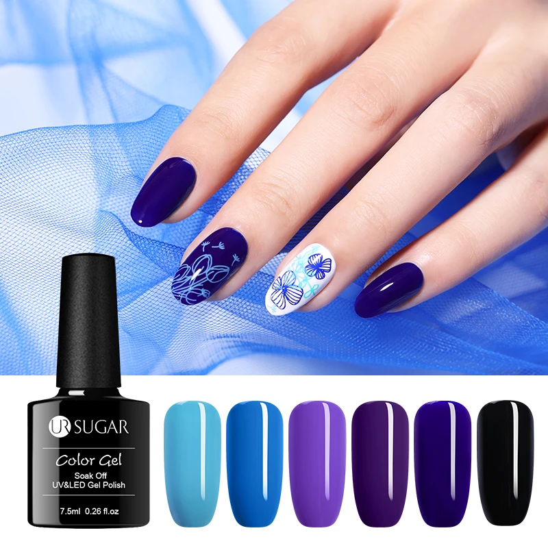 Ur Sugar 7,5 мл Желтая серия Гель-лак Полупостоянный Vernis верхнее покрытие УФ светодиодный Гель-лак замачиваемый гель для дизайна ногтей маникюрный лак