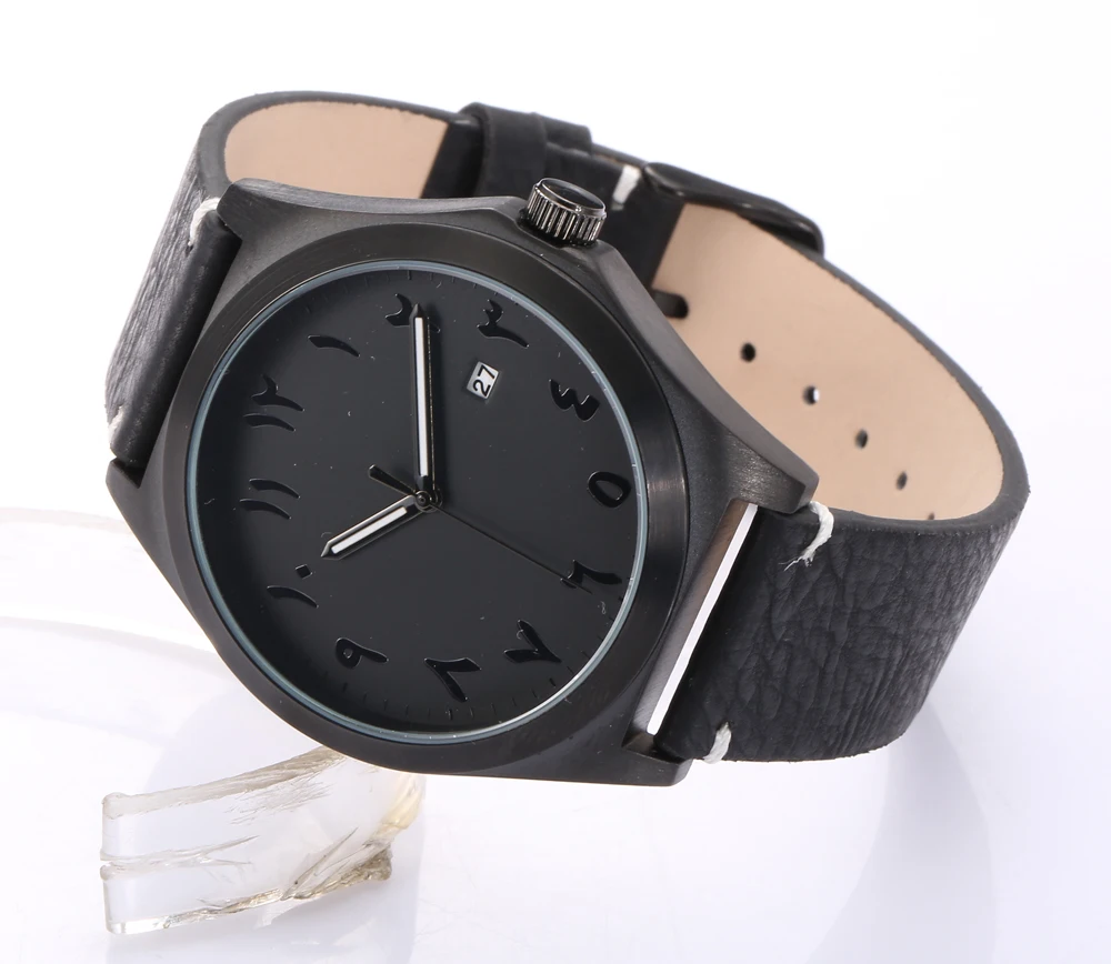 Япония движение Дата функция часы арабские цифры Montres Homme