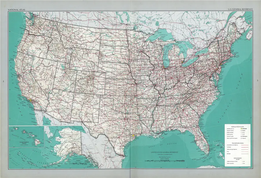 Green USA Map Vintage Geographical Painting Canvas Wall Art Sticker Retro Antique Print Posters Living Room Decoration Pub Cafe | Дом и сад