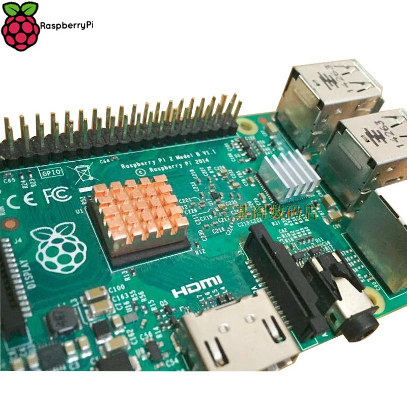 Raspberry Pi 3 Model B + медный радиатор ЦП Охлаждающий поддержка также|raspberry pi 2 model|raspberry pipi