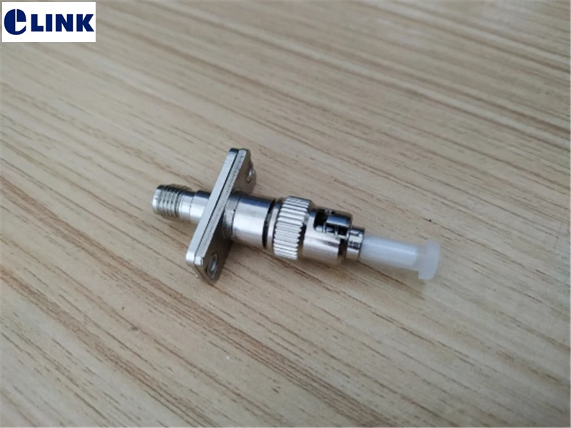 1PC SMA-ST fiber FM hybrid adapter flange female-male optical fiber connector metal optic coupler SM MM ftth free shipping ELINK