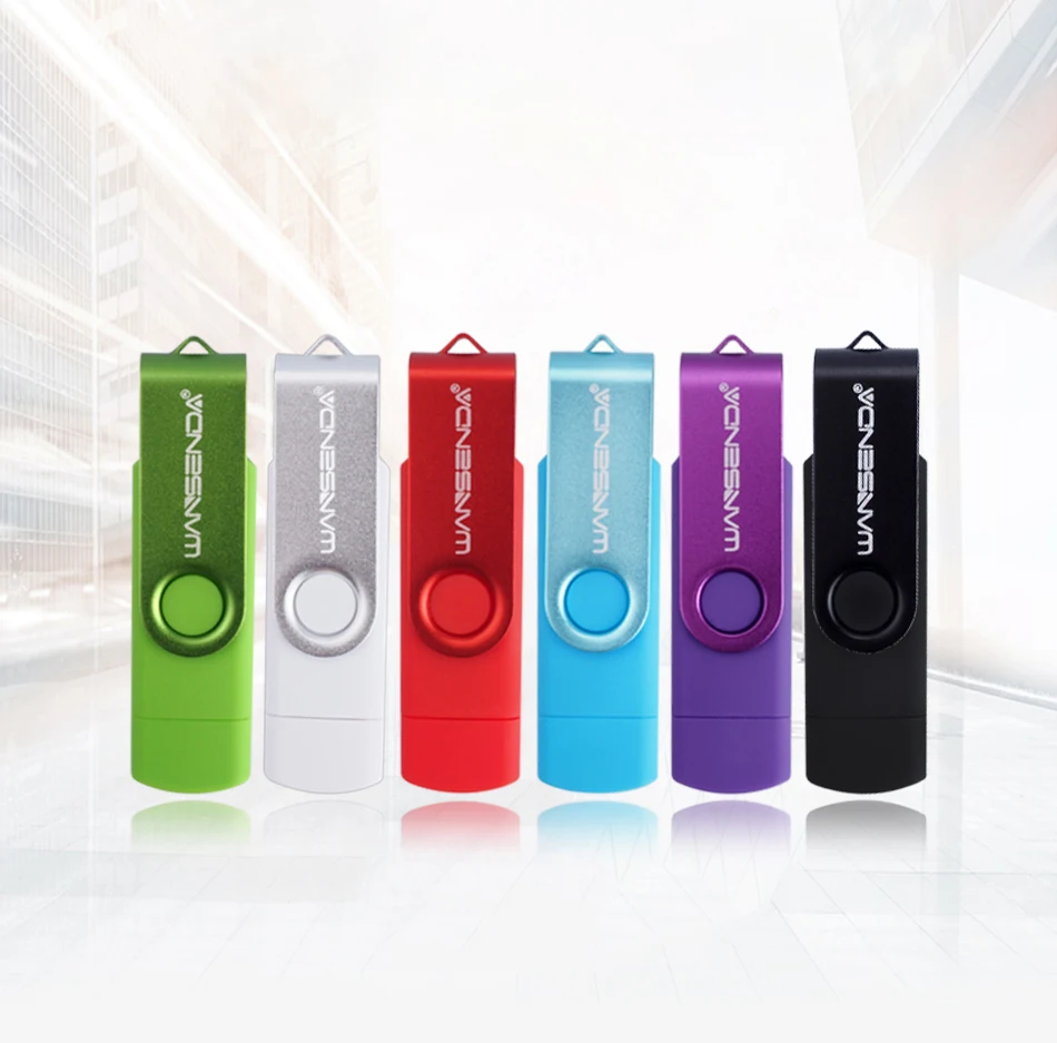 USB 3.0 wansenda OTG USB флеш-накопитель для смартфонов/планшетов/pc 8 ГБ 16 ГБ 32 ГБ 64 ГБ 128 ГБ флешки высокая скорость Флеш накопитель пакет