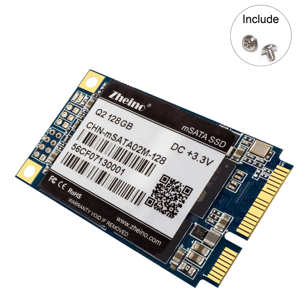 Zheino Q2 mSATA 128 Гб SSD SATA3 М Кэш Внутренний твердотельный диск 2D MLC флэш-накопитель для