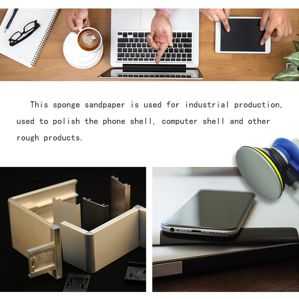 30 шт. флокирующие круглые диски шлифовальная губка 1 2 дюйма мм 300 3000 Грит для