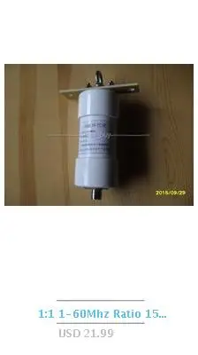 1:49 HF балун 100W 49: 1 магнитное кольцо Barron для конец Fed коротковолновое антенна HAM естественный резонанс Частотный диапазон: 7/14/21/28 МГц