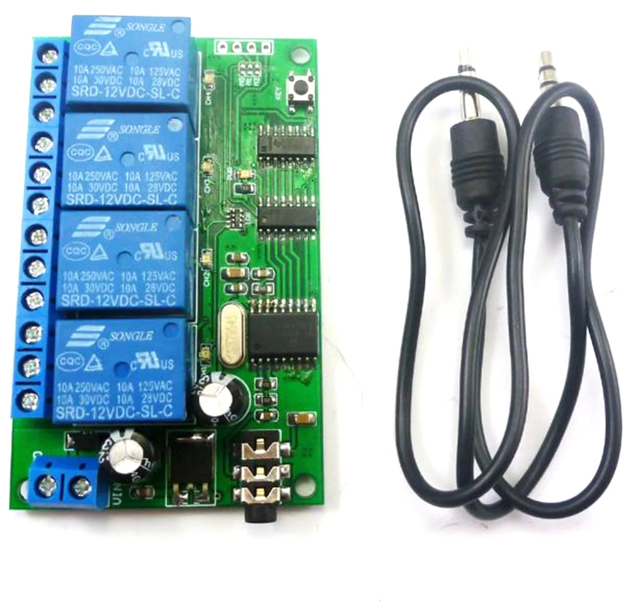 AD22B04 4CH MT8870 Dtmf декодер голоса сигнала релейный модуль с пультом дистанционного