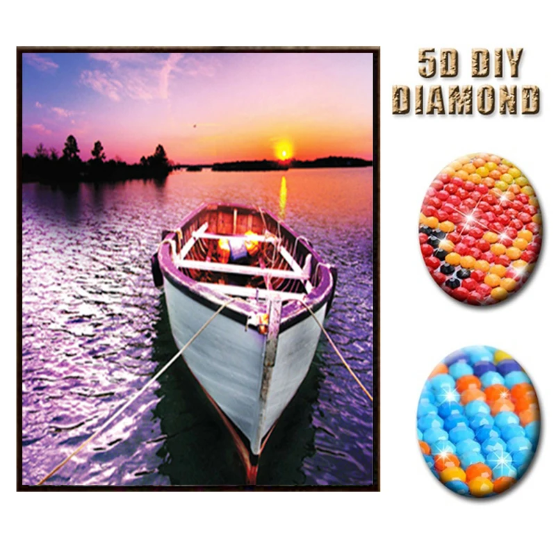 Алмазная вышивка закат пейзаж картины с динозаврами алмазная живопись полная