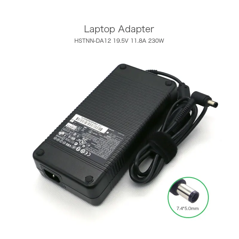 Оригинальный 230W 19 5 V 11.8A 7 4*5 0 мм HSTNN DA12 Мощность адаптер для HP 8460W 8560W 8570W 8740W 609921 001