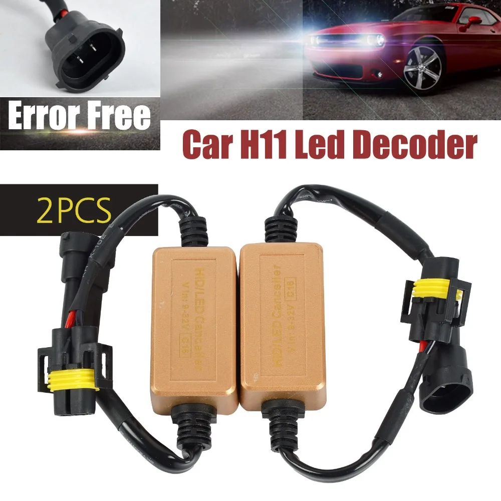 Taitian 2 шт. H11 H7 H8 H9 9006 9005 H4 автомобильные HID светодиодные фары антимерцающий декодер
