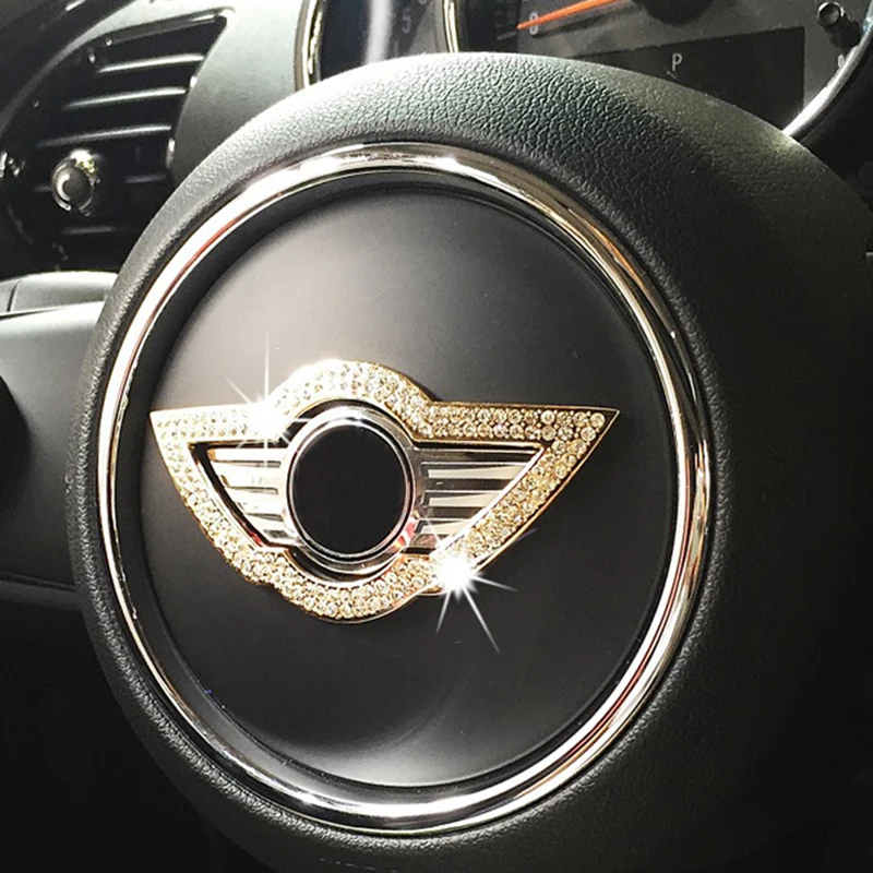 Алмазная наклейка на руль для MINI Cooper R55 R56 R58 F54 F55 F56 F60 R60 Countryman автомобильные аксессуары