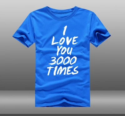 Новые Мстители 4 эндгейм Футболка I love you U 3000 раз Мужская футболка женская Железный человек футболка