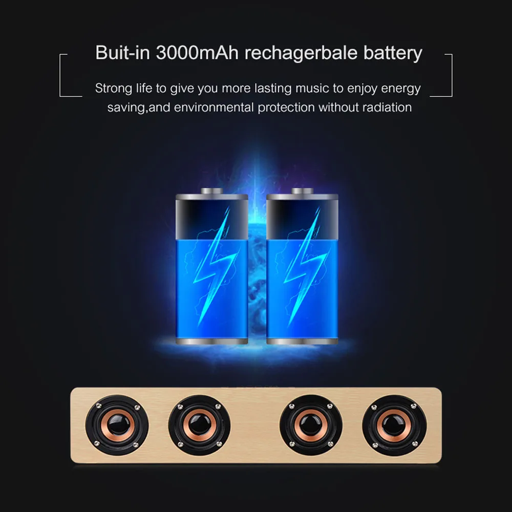 12 Вт Hifi Bluetooth колонки с 4 рожками высокомощный беспроводной стерео сабвуфер