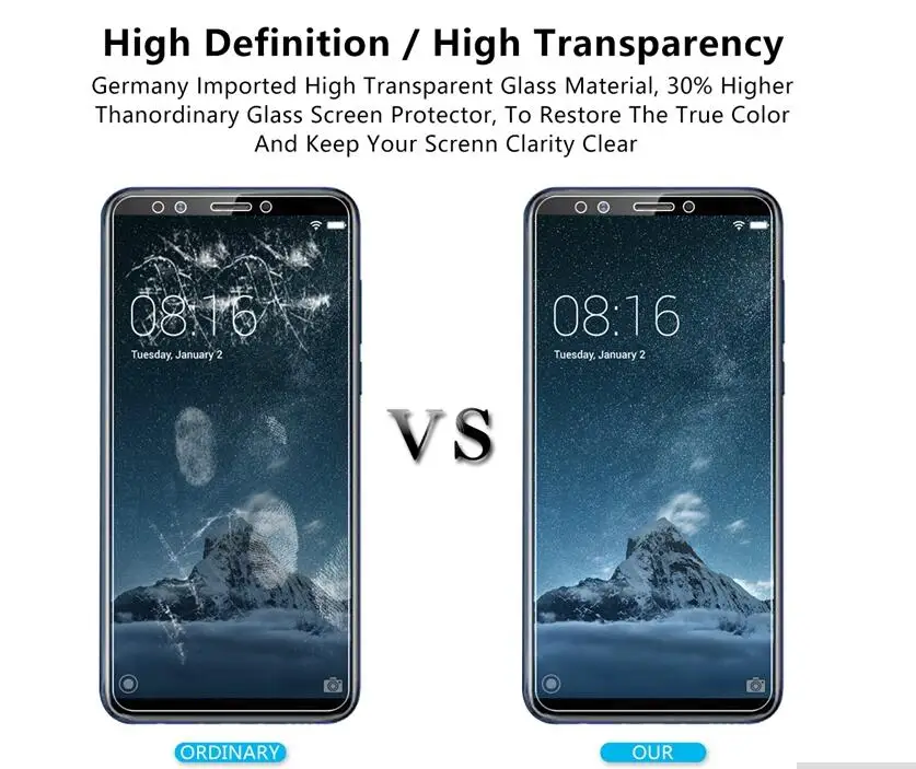 2 упак./лот защитное закаленное Стекло для lenovo K5 Примечание() Экран защитная плёнка для НУА Вэй для lenovo K5 Примечание гвардии