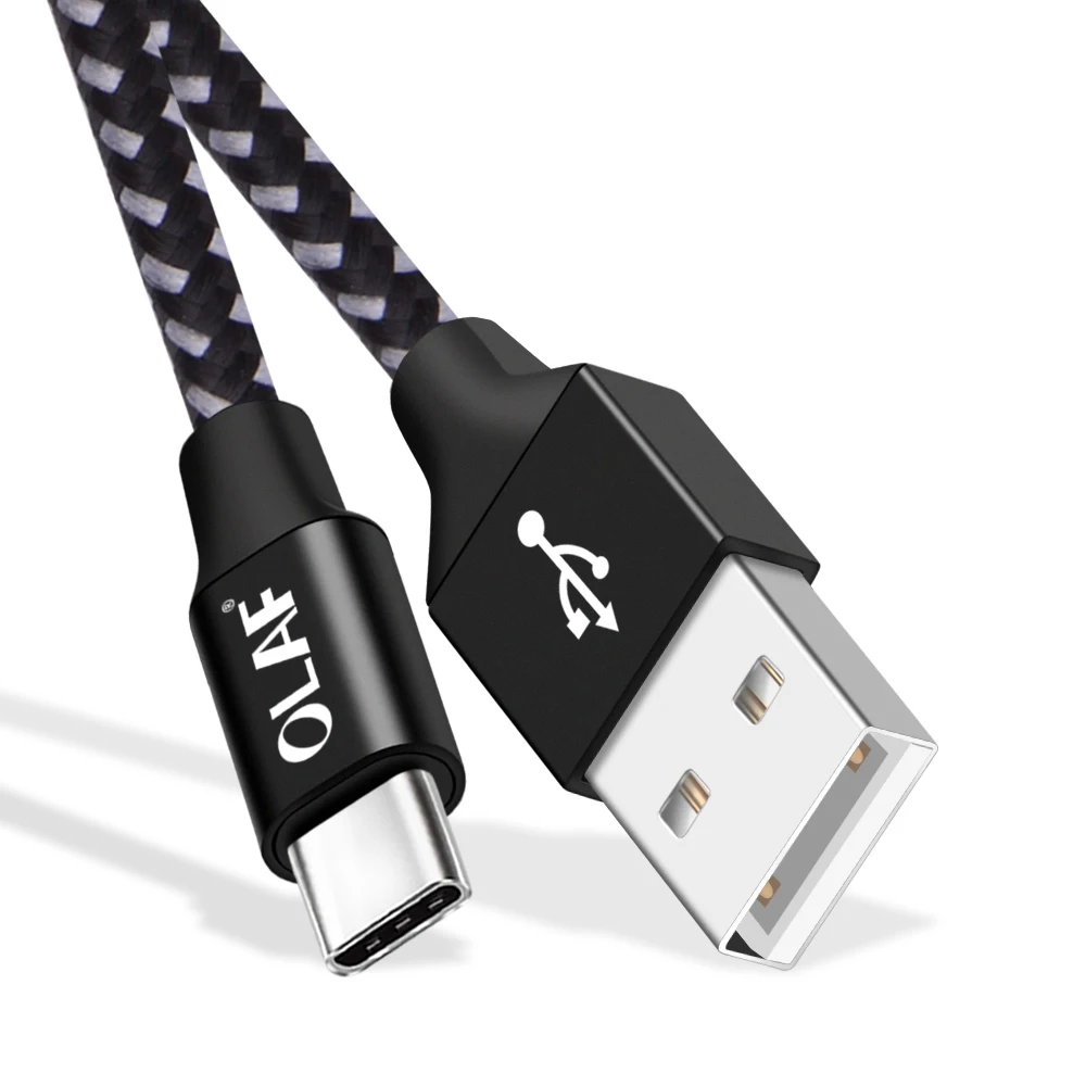 Кабель USB Type C OLAF кабель 2 4 А для быстрой зарядки и передачи данных Samsung S9 S8 Huwei mate 20