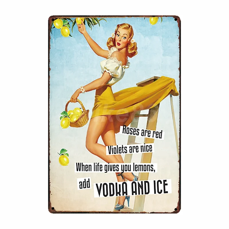 [Mike86] Я люблю водку зомби PIN UP Keep Calm металлический знак декор комнаты плакат на стену в стиле ретро наклейка ремесло для бара 20*30 см FG-240 - Цвет: SL 9776