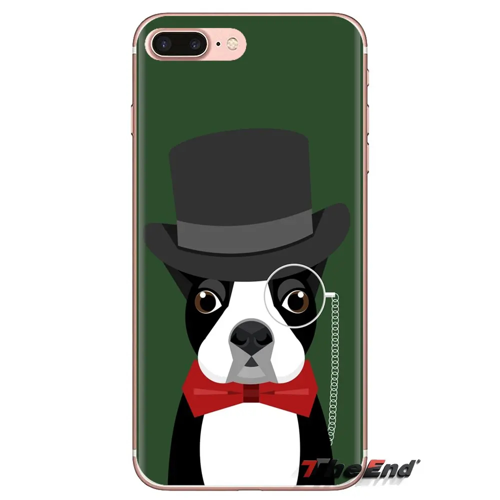 Для Xiaomi Redmi 4A S2 Note 3 3S 4 4X 5 Plus 6 7 6A Pro Pocophone F1 милый пес бостон терьер прозрачные мягкие чехлы.