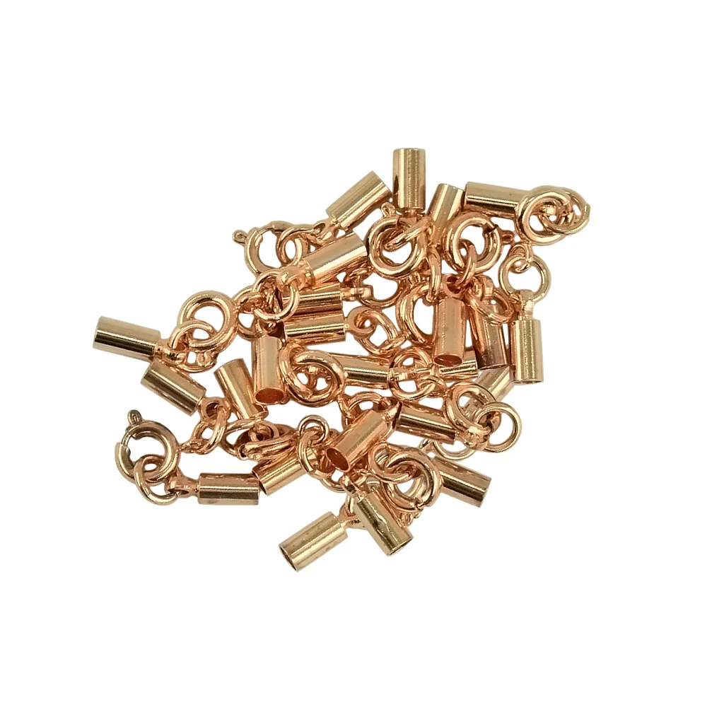 12 шт. круглые пружинные застежки и крючки из античной латуни обжимные трубчатые