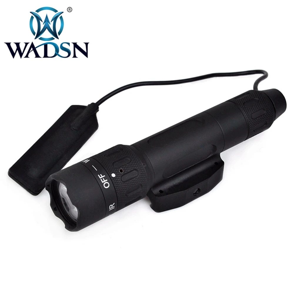 WADSN Weapons Airsoft LED light Tactical kit includes LA-5/PEQ 15 Red IR Laser & WMX200 Flashlight &ampDouble Remote Control WEX418 |