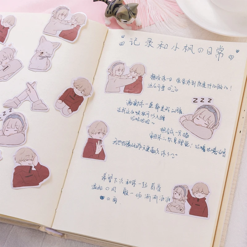 45 шт./лот Tangshi Happy girl in love Студенческая бумажная наклейка упаковка DIY дневник