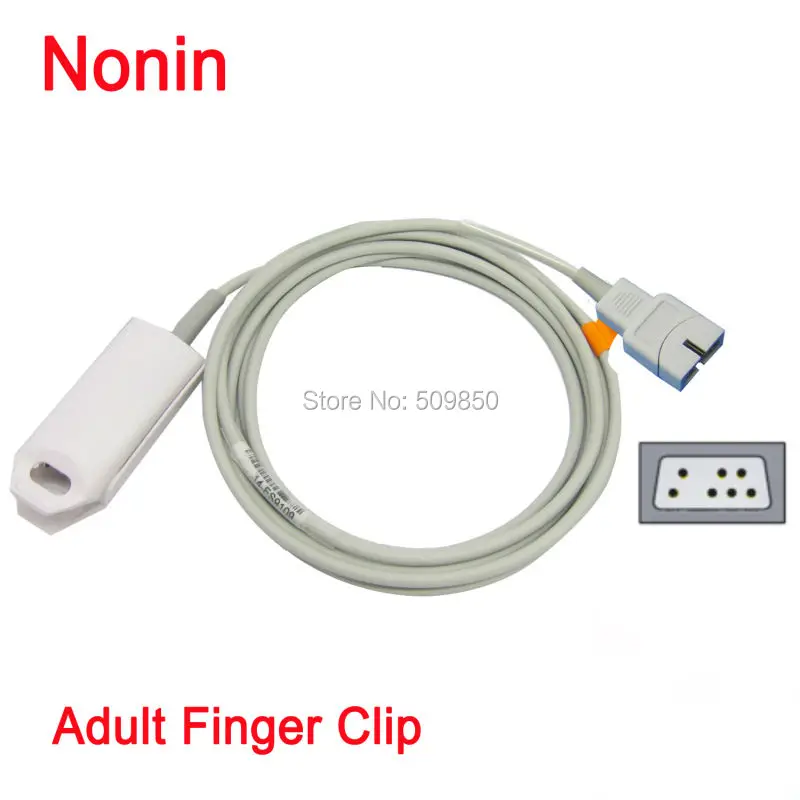 Длинный многоразовый пульсоксиметр зонд spo2 совместимый с Nonin 8500 8600 8700 8800|pulse