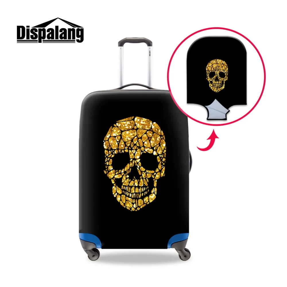 Dislapang Skull Luggage Cover Protector Cool Suitcase for Duffel Travel on Road Dustproof Bagage Covers | Багаж и сумки