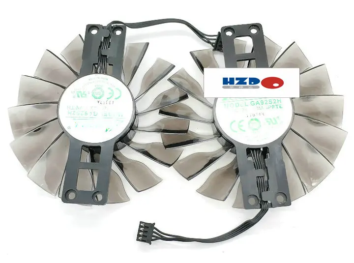 

hzdo for ZOTAC GTX960 970 980 980ti Graphics card cooling fan GA92S2H -PFTE -PFTH DC12V 0.35A diameter 87MM pitch 12x83MM