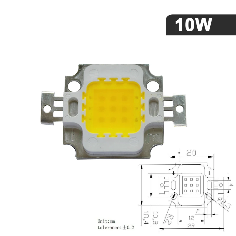 Светодиодный чип Epistar высокой мощности различные цвета 1 Вт 3 5 10 20 3000 SMD COB