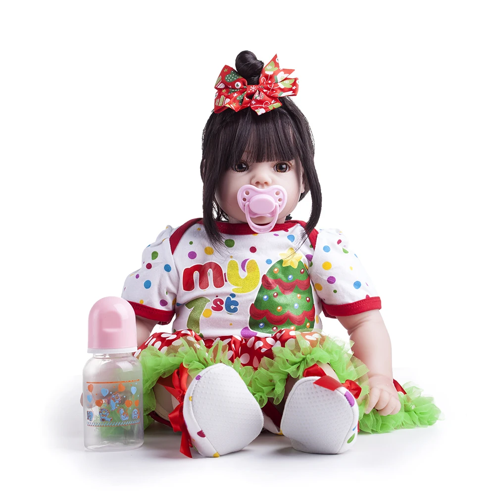 55 см 22 &quotReborn Baby Doll куклы реалистичные из мягкого силикона настоящие мягкие