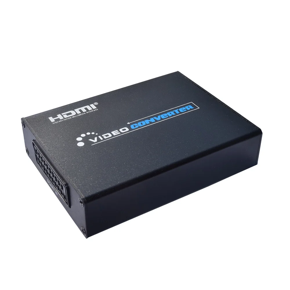 Из Scart в hdmi usb-кабель видео конвертер Scart в HD с аудио выход AV адаптер Поддержка 720/1080P NTSC/PAL/SECAM для HDTV DVD