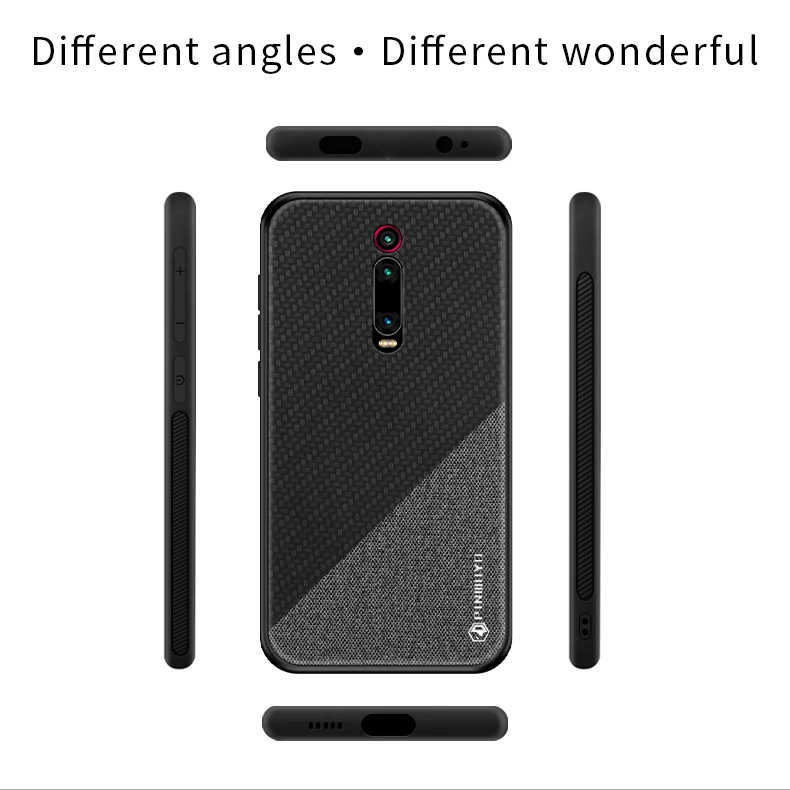 PINWUYO для Xiaomi mi 9 T/mi 9 T Pro Жесткий чехол из поликарбоната+ тканевая задняя крышка Чехлы для Xiaomi mi 9 T Pro полный защитный чехол для телефона
