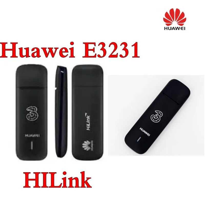 Оригинальный разблокированный Huawei E3231 HSPA 3G 21 Мбит/с HiLink USB Модем WCDMA 2100 МГц Лот 50