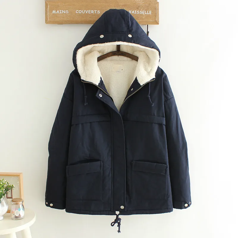 2018 зимние для женщин милые пальто будущих мам корейский Япония модная верхняя