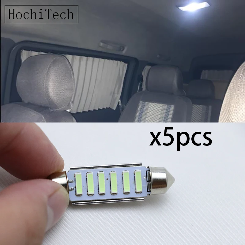 5x led c5w светодиодная лампа CANBUS 12 В гирлянда 28 мм 31 36 39 41 44 c10w для чтения салона