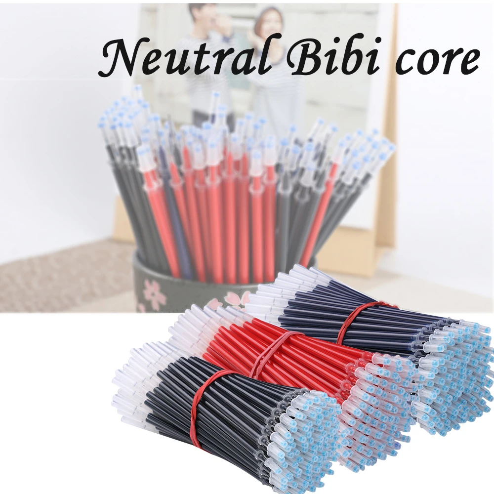 Офисная гелевая ручка 20/100 шт. школьная и офисная пуля 0 5 мм нейтральные стержни
