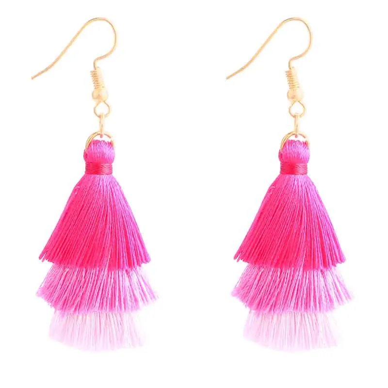 Пошаговые круглые серьги-подвески в стиле панк 5 цветов оптовая продажа 2018