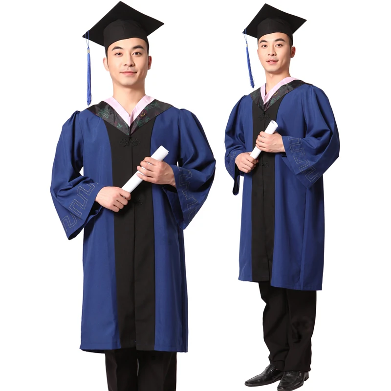 Master's degree gown bachelor costume and cap University gra