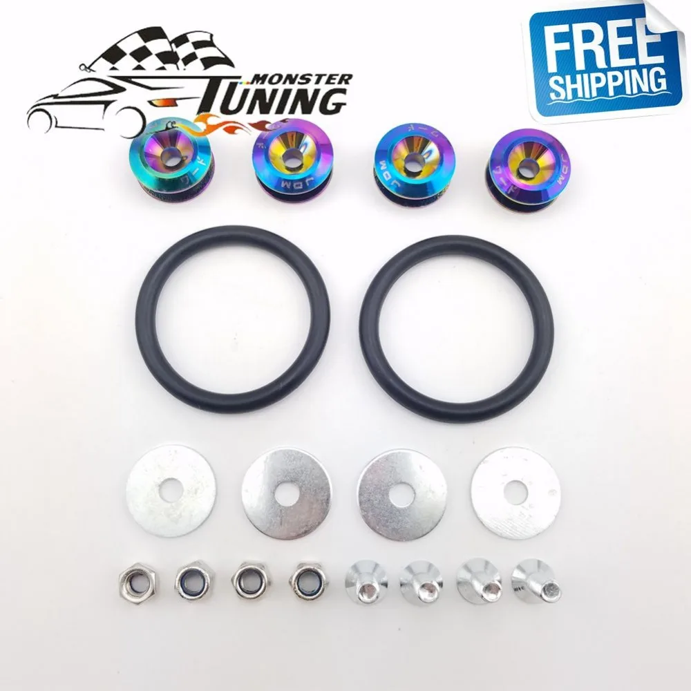 Бесплатная доставка JDM стильные алюминиевые бамперы быстросъемные крепежные