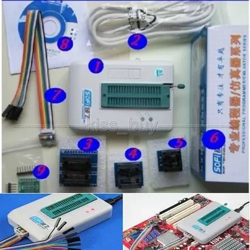 

Universal USB Programmer EEPROM Flash SPI BIOS 24/25/BR90/93 + CHIPS +software for SOFI SP8 series NEW