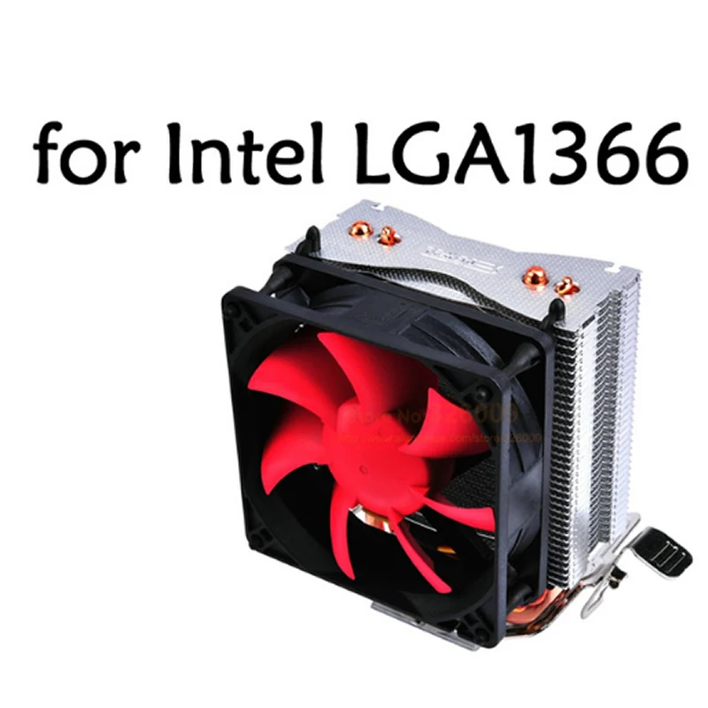 PcCooler Процессор охлаждающий вентилятор чистая медь 2 heatpipe беззвучный охлаждающий вентилятор радиатора для Intel LGA 775/1150/1151/1155 1366 для AMD AM2+/AM - Цвет лезвия: for LGA1366