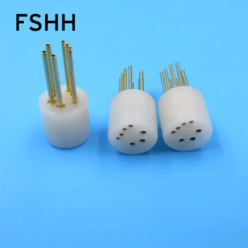 White 7 pin laser diode test socket / infrared LED test socket