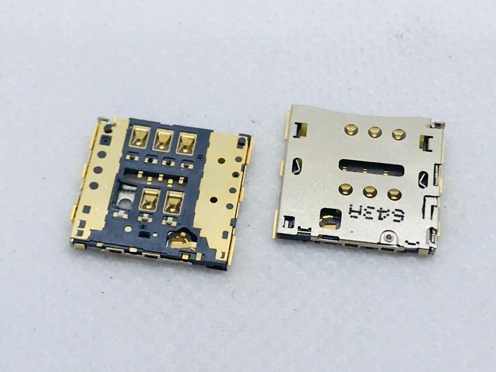 OPPO X909 Gionee F100 P6 P7 MOLEX ALPS LCN 6/10PIN двухтактный патч Оригинальный Micro лоток со слотом для