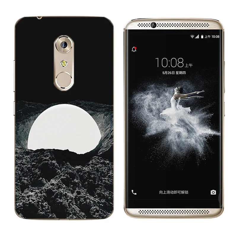 5.2 inch for ZTE Axon 7 Mini Back Clear Cover Soft Silicone Botanic Printing Phone Cases 7Mini Fundas Capa Shell |