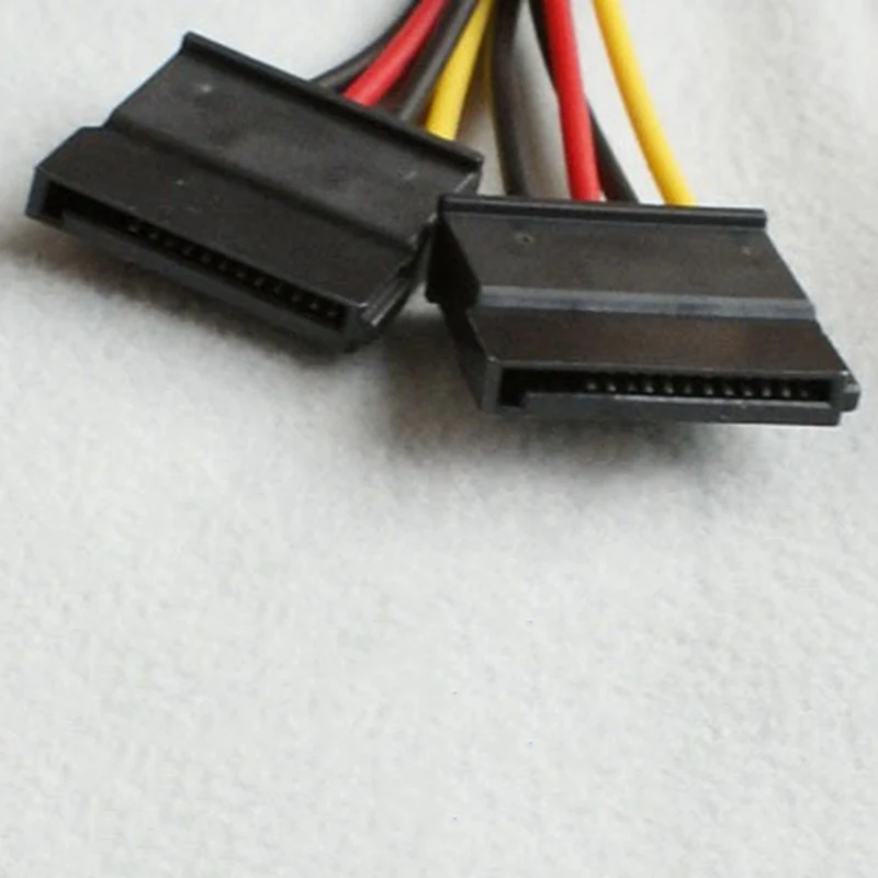 Компьютерный кабель 4 Pin IDE разветвитель питания 1 штекер на 2 гнезда ATA/SATA кабель питания Y сплиттер жесткий диск разъем питания