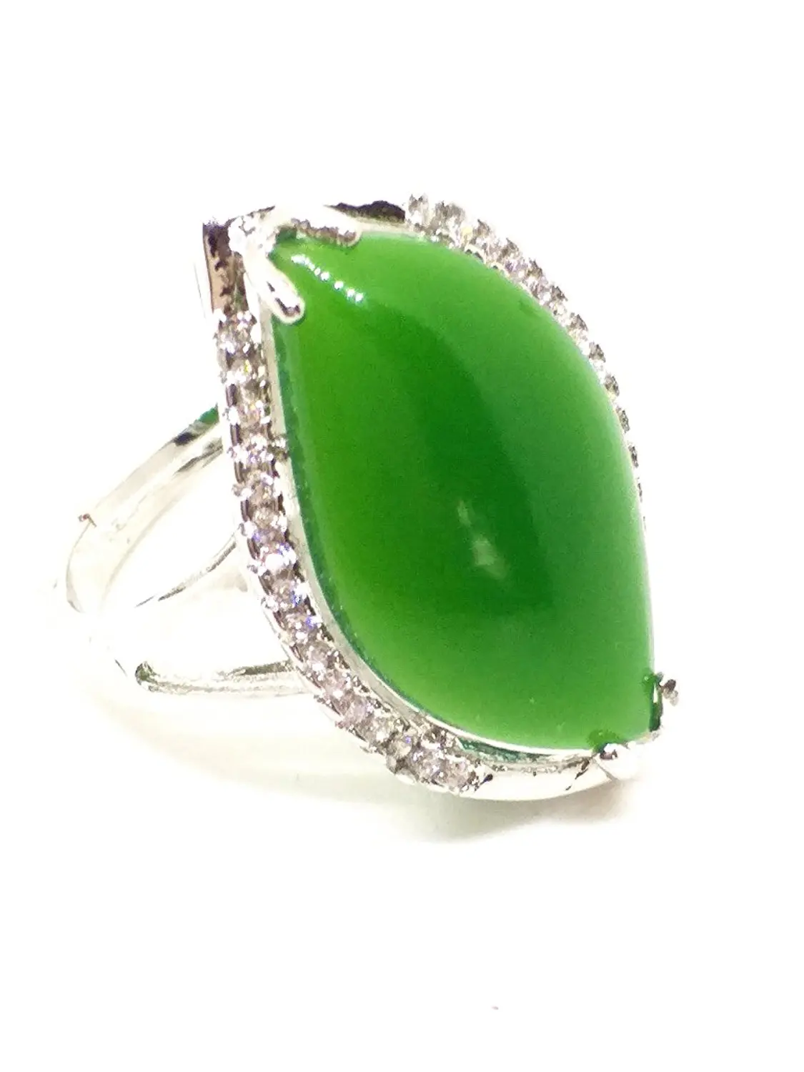 925 Silver Natural Hetian Jade Ring Jasper Gemstone Jewelry for Women | Украшения и аксессуары