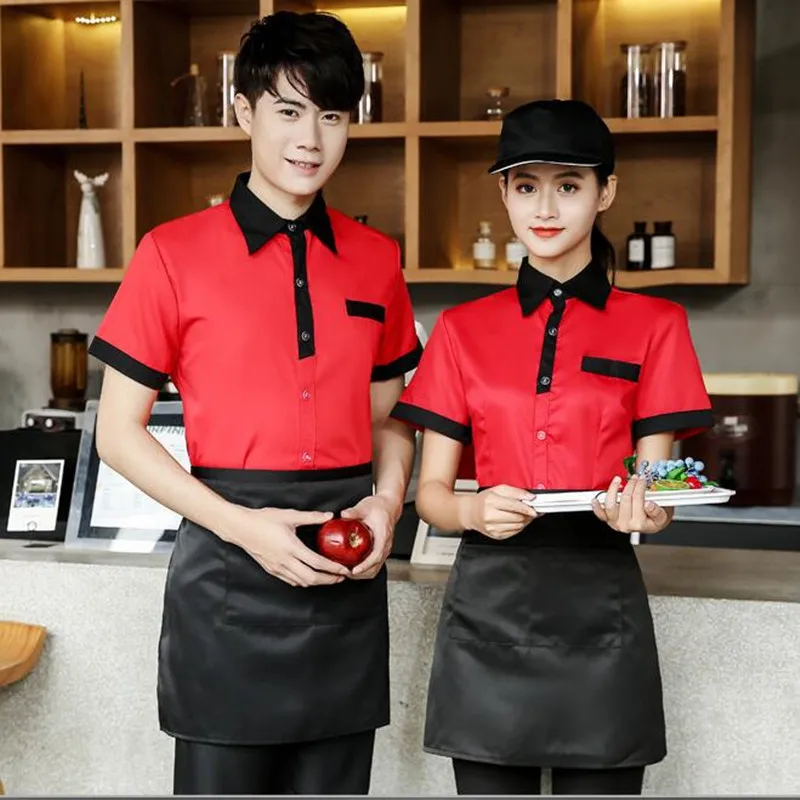 Рабочая одежда для отеля официантка магазин быстрого питания Ресторан горячий