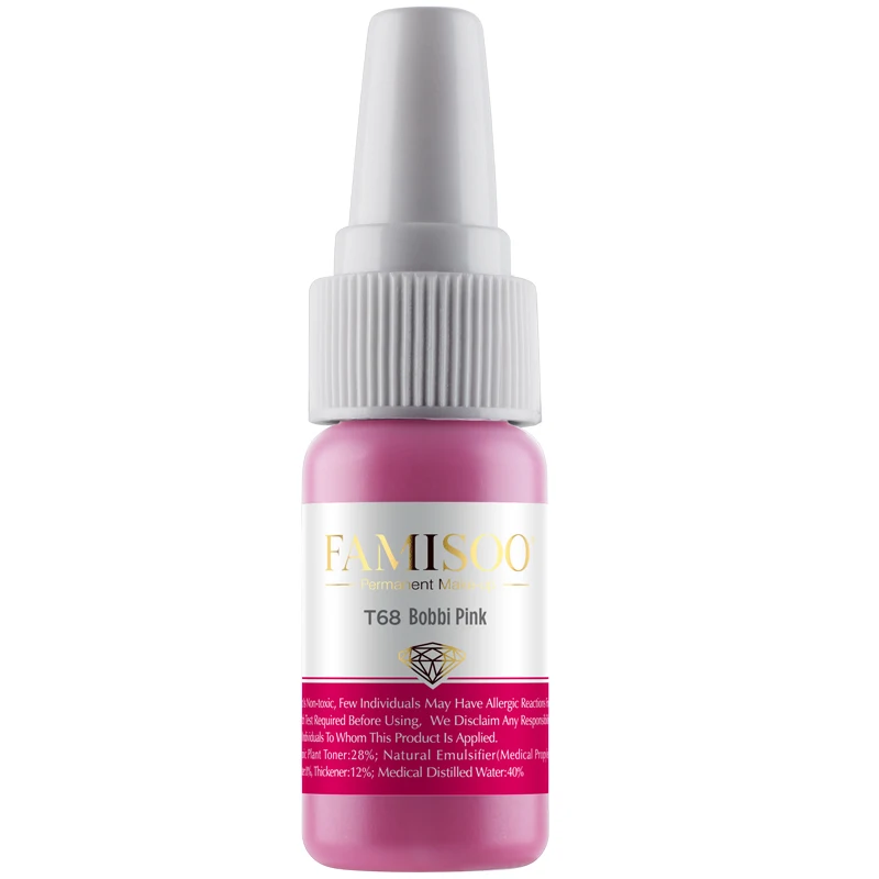 FAMISOO T68 Bobbi розовый оригинальный Перманентный макияж губ Чистый органический